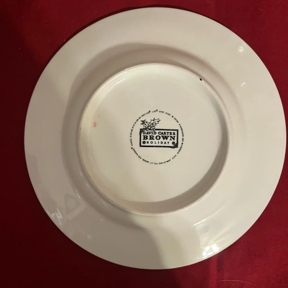 Holiday Reindeer Dog Decorative Plate